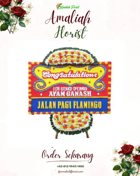 Sewa Papan Bunga Berbas Tengah